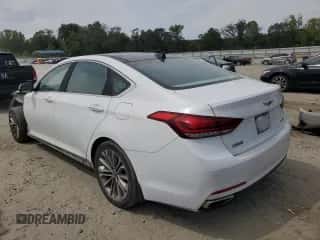 2015 Hyundai Genesis 3.8L z VIN KMHGN4JE3FU033542, wystawiony jako Copart lot #70223024 z przebiegiem 137 834 mil mil oraz Szkoda całkowita • Salvage title. Historia ofert i sprzedaży dostępna na DreamBid. Obrazek 2.