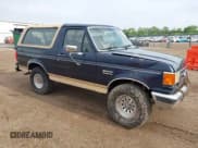 ✅ 1990 Ford Bronco Custom • VIN: 1FMEU15H0LLB25514 • Lot: 42366593. Wystawiony na IAAI z przebiegiem 75 762 mil. Bezpłatny archiwum sprzedaży aukcyjnych z USA i szczegółowy raport historii pojazdu na DreamBid. Zdjęcie 1.