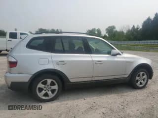 ✅ 2007 BMW X3 3.0si • VIN: WBXPC93477WF09850 • Lot: 91553095. Wystawiony na Copart z przebiegiem Nie podano. Bezpłatny archiwum sprzedaży aukcyjnych z USA i szczegółowy raport historii pojazdu na DreamBid. Zdjęcie 3.