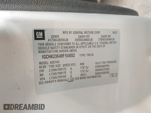 ✅ 2008 Chevrolet Silverado 2500HD LTZ • VIN: 1GCHK23648F154552 • Лот: 43400235. Опубликован ранее на IAAI с пробегом 197 246 миль. Бесплатный доступ к архиву аукционных продаж из США и подробный отчёт об истории автомобиля на DreamBid. Изображение 9.