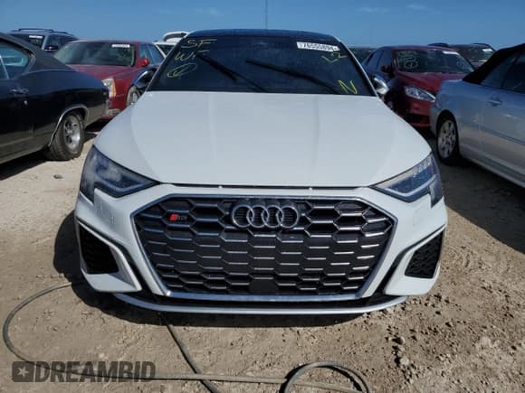 ✅ 2023 Audi S3 Premium Plus • VIN: WAUH3DGY4PA030049 • Lot: 76555894. Listed on Copart with 18,327 mi. Free auction sales archive from the USA and detailed vehicle history report at DreamBid. Image 5.