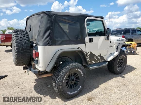 ✅ 2004 Jeep Wrangler Sport • VIN: 1J4FA49SX4P802341 • Lot: 62752565. Listed on Copart with 150,197 mi. Free auction sales archive from the USA and detailed vehicle history report at DreamBid. Image 3.