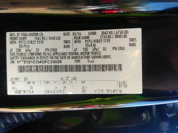 ✅ 2016 Ford F-150 XLT • VIN: 1FTEW1EG4GFC33029 • Лот: 43431722. Опубликован ранее на IAAI с пробегом 58 011 миль. Бесплатный доступ к архиву аукционных продаж из США и подробный отчёт об истории автомобиля на DreamBid. Изображение 9.
