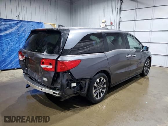 ✅ 2023 Honda Odyssey EX-L • VIN: 5FNRL6H65PB025787 • Lot: 55833415. Listed on Copart with 31,437 mi. Free auction sales archive from the USA and detailed vehicle history report at DreamBid. Image 3.
