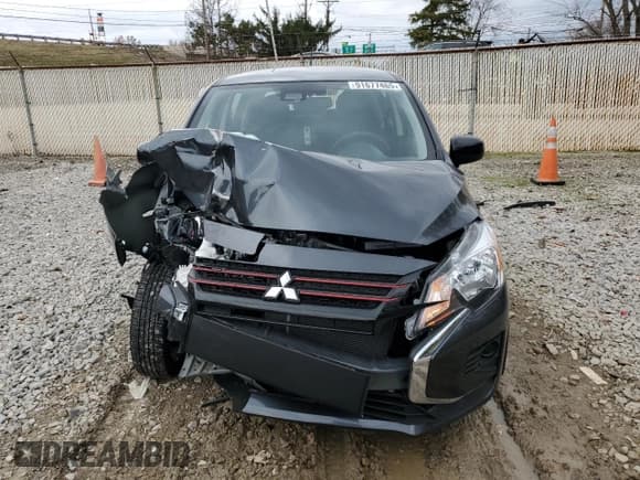 ✅ 2024 Mitsubishi Mirage Black Edition • VIN: ML32AWHJ8RH036221 • Lot: 91677465. Listed on Copart with 3,836 mi. Free auction sales archive from the USA and detailed vehicle history report at DreamBid. Image 5.