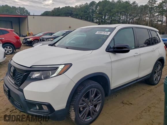 ✅ 2021 Honda Passport EX-L • VIN: 5FNYF8H59MB001820 • Lot: 93887975. Listed on Copart with 68,233 mi. Free auction sales archive from the USA and detailed vehicle history report at DreamBid. Image 1.