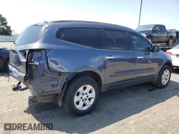 2013 Chevrolet Traverse LS with VIN 1GNKRFED0DJ118750, listed as a Copart auction lot 51963045 with 181,583 mi miles and Salvage title. Bid and sale history available at DreamBid. Image 3.