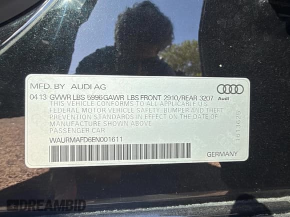 ✅ 2014 Audi A8 3.0L TDI • VIN: WAURMAFD6EN001611 • Lot: 80501205. Listed on Copart with 238,748 mi. Free auction sales archive from the USA and detailed vehicle history report at DreamBid. Image 10.