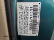 ✅ 1993 Honda Accord • VIN: 1HGCB7653PA110761 • Lot: 79546694. Wystawiony na Copart z przebiegiem 232 799 mil. Bezpłatny archiwum sprzedaży aukcyjnych z USA i szczegółowy raport historii pojazdu na DreamBid. Zdjęcie 14.