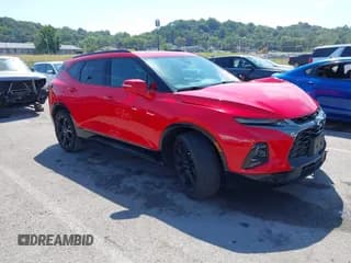 ✅ 2021 Chevrolet Blazer RS • VIN: 3GNKBERS5MS504845 • Lot: 43112946. Listed on IAAI with 63,441 mi. Free auction sales archive from the USA and detailed vehicle history report at DreamBid. Image 1.