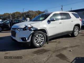 ✅ 2021 Chevrolet Traverse LT Cloth • VIN: 1GNEVGKW4MJ152954 • Lot: 91625135. Listed on Copart with 65,221 mi. Free auction sales archive from the USA and detailed vehicle history report at DreamBid. Image 1.