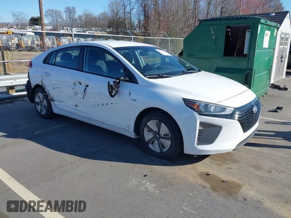 ✅ 2019 Hyundai Ioniq Blue • VIN: KMHC65LC2KU119660 • Lot: 41710680. Wystawiony na IAAI z przebiegiem 123 480 mil. Bezpłatny archiwum sprzedaży aukcyjnych z USA i szczegółowy raport historii pojazdu na DreamBid. Zdjęcie 1.
