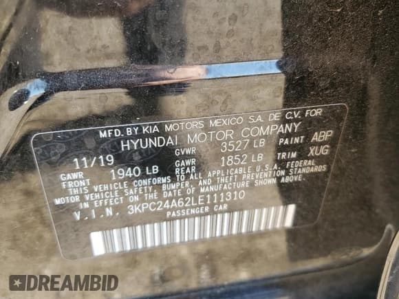 ✅ 2020 Hyundai Accent SE • VIN: 3KPC24A62LE111310 • Лот: 78958624. Опубликован ранее на Copart с пробегом 65 231 миль. Бесплатный доступ к архиву аукционных продаж из США и подробный отчёт об истории автомобиля на DreamBid. Изображение 12.