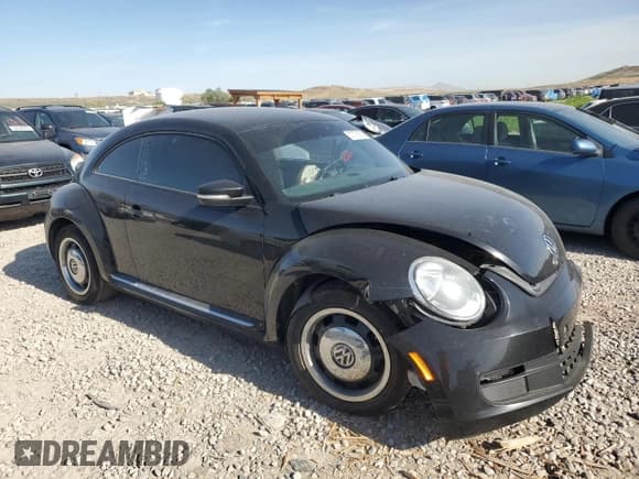 ✅ 2015 Volkswagen Beetle Fleet Edition • VIN: 3VWF17AT9FM607123 • Lot: 57723635. Listed on Copart with Not provided. Free auction sales archive from the USA and detailed vehicle history report at DreamBid. Image 4.