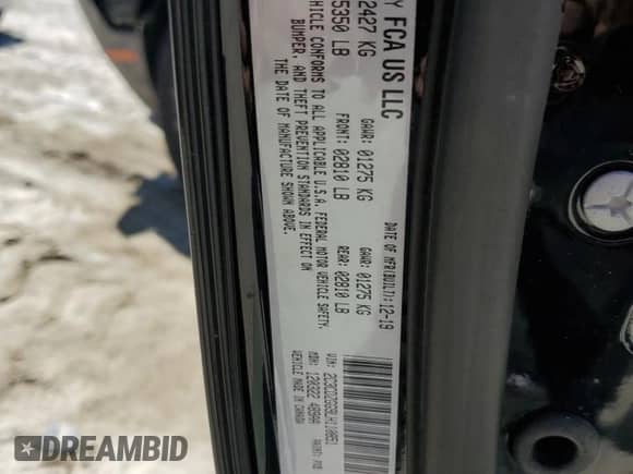 2020 Dodge Challenger SXT с VIN 2C3CDZGG9LH110851, выставлен на аукционе Copart как лот 53502795 с пробегом 28 847 миль миль и Списание • Salvage title. История ставок и продаж доступна на DreamBid. Изображение 14.