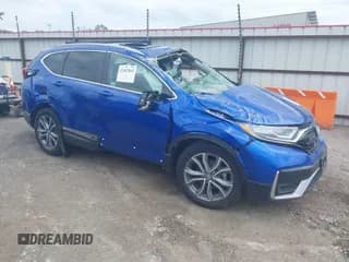 ✅ 2021 Honda CR-V Touring • VIN: 7FARW2H93ME003460 • Lot: 42407842. Wystawiony na IAAI z przebiegiem 32 341 mil. Bezpłatny archiwum sprzedaży aukcyjnych z USA i szczegółowy raport historii pojazdu na DreamBid. Zdjęcie 1.
