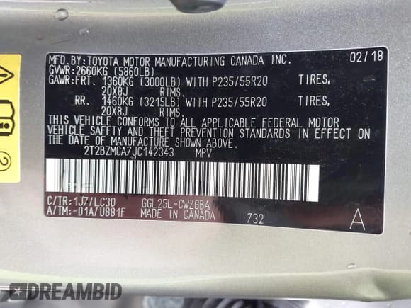 ✅ 2018 Lexus RX 350 • VIN: 2T2BZMCA7JC142343 • Lot: 43534478. Wystawiony na IAAI z przebiegiem 173 882 mil. Bezpłatny archiwum sprzedaży aukcyjnych z USA i szczegółowy raport historii pojazdu na DreamBid. Zdjęcie 9.