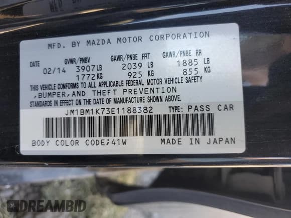 ✅ 2014 Mazda 3 i Sport • VIN: JM1BM1K73E1188382 • Lot: 86603865. Wystawiony na Copart z przebiegiem Nie podano. Bezpłatny archiwum sprzedaży aukcyjnych z USA i szczegółowy raport historii pojazdu na DreamBid. Zdjęcie 12.