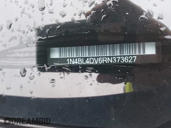 ✅ 2024 Nissan Altima SV • VIN: 1N4BL4DV6RN373627 • Lot: 43848931. Listed on IAAI with 35,229 mi. Free auction sales archive from the USA and detailed vehicle history report at DreamBid. Image 9.