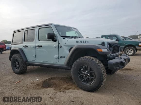 ✅ 2024 Jeep Wrangler Willys • VIN: 1C4PJXDN6RW172747 • Lot: 83798885. Listed on Copart with 21,100 mi. Free auction sales archive from the USA and detailed vehicle history report at DreamBid. Image 4.