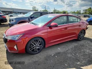 ✅ 2019 Hyundai Elantra Sport • VIN: KMHD04LB3KU837029 • Lot: 65980765. Listed on Copart with 111,837 mi. Free auction sales archive from the USA and detailed vehicle history report at DreamBid. Image 1.