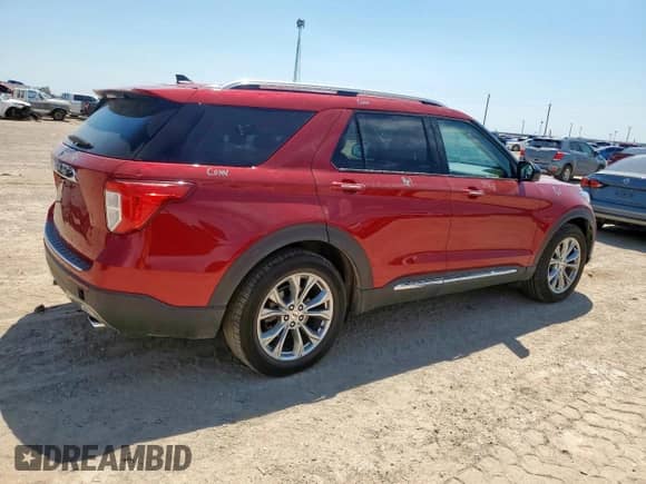 2022 Ford Explorer Limited with VIN 1FMSK7FH7NGA30499, listed as a Copart auction lot 67663755 with 93,518 mi miles and Clean title. Bid and sale history available at DreamBid. Image 3.