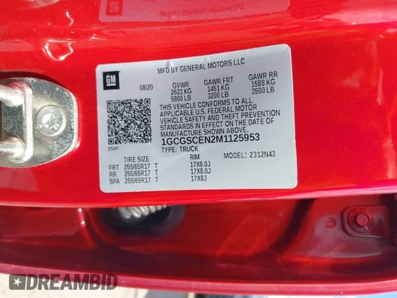 ✅ 2021 Chevrolet Colorado 2WD LT • VIN: 1GCGSCEN2M1125953 • Лот: 42508823. Опубликован ранее на IAAI с пробегом 106 215 миль. Бесплатный доступ к архиву аукционных продаж из США и подробный отчёт об истории автомобиля на DreamBid. Изображение 9.