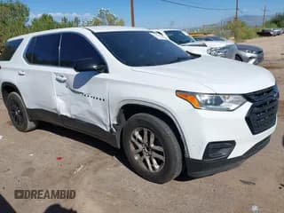 ✅ 2019 Chevrolet Traverse LS • VIN: 1GNERFKW8KJ125753 • Lot: 43538910. Wystawiony na IAAI z przebiegiem 83 003 mil. Bezpłatny archiwum sprzedaży aukcyjnych z USA i szczegółowy raport historii pojazdu na DreamBid. Zdjęcie 1.