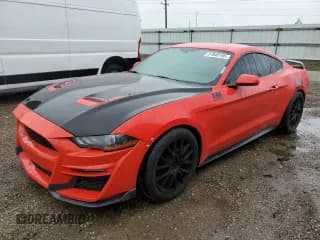 ✅ 2019 Ford Mustang EcoBoost • VIN: 1FA6P8TH7K5129158 • Lot: 57840195. Listed on Copart with 54,878 mi. Free auction sales archive from the USA and detailed vehicle history report at DreamBid. Image 1.