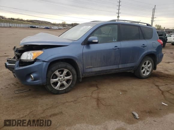 ✅ 2012 Toyota RAV4 Limited • VIN: 2T3DK4DV7CW082396 • Lot: 52160565. Listed on Copart with 104,894 mi. Free auction sales archive from the USA and detailed vehicle history report at DreamBid. Image 1.