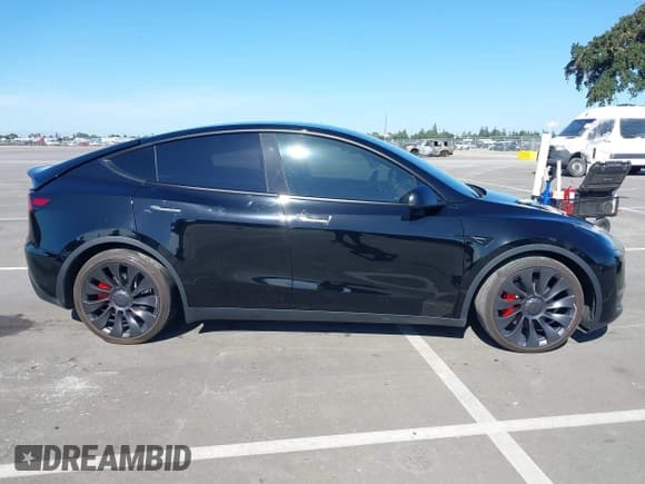 ✅ 2025 Tesla Model Y Performance • VIN: 7SAYGDEFXSF261145 • Lot: 42343916. Listed on IAAI with 7,575 mi. Free auction sales archive from the USA and detailed vehicle history report at DreamBid. Image 13.