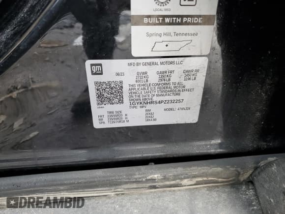 ✅ 2023 Cadillac XT5 AWD Sport • VIN: 1GYKNHRS4PZ232257 • Lot: 45865565. Wystawiony na Copart z przebiegiem 26 522 mil. Bezpłatny archiwum sprzedaży aukcyjnych z USA i szczegółowy raport historii pojazdu na DreamBid. Zdjęcie 15.