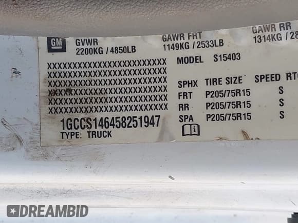 ✅ 2005 Chevrolet Colorado LS Z85 • VIN: 1GCCS146458251947 • Lot: 42527497. Listed on IAAI with 177,207 mi. Free auction sales archive from the USA and detailed vehicle history report at DreamBid. Image 9.