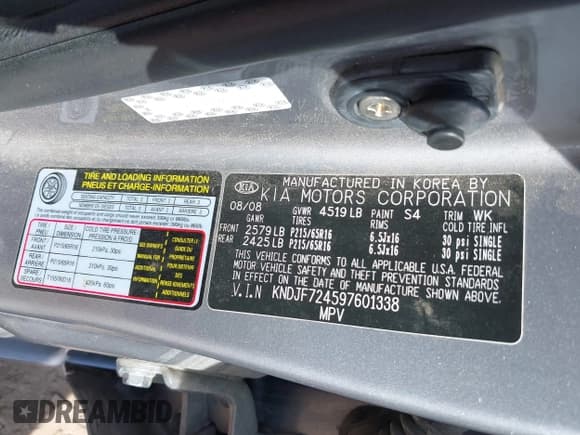 ✅ 2009 Kia Sportage LX • VIN: KNDJF724597601338 • Lot: 43351610. Wystawiony na IAAI z przebiegiem 177 479 mil. Bezpłatny archiwum sprzedaży aukcyjnych z USA i szczegółowy raport historii pojazdu na DreamBid. Zdjęcie 9.