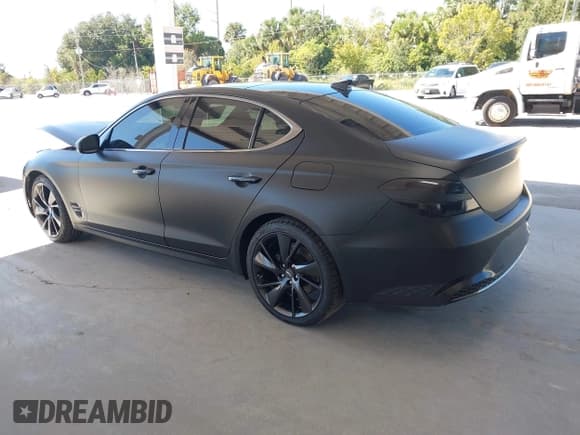 ✅ 2023 Genesis G70 2.0T • VIN: KMTG34TA6PU111819 • Лот: 43427252. Опубликован ранее на IAAI с пробегом 33 156 миль. Бесплатный доступ к архиву аукционных продаж из США и подробный отчёт об истории автомобиля на DreamBid. Изображение 3.