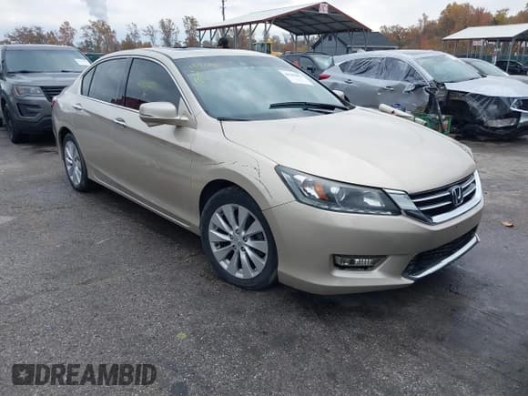 ✅ 2014 Honda Accord EX-L • VIN: 1HGCR3F89EA010112 • Lot: 43586051. Listed on IAAI with 96,316 mi. Free auction sales archive from the USA and detailed vehicle history report at DreamBid. Image 1.