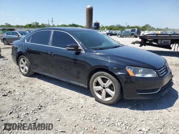 ✅ 2013 Volkswagen Passat SE • VIN: 1VWBH7A34DC079824 • Lot: 69327635. Listed on Copart with 199,505 mi. Free auction sales archive from the USA and detailed vehicle history report at DreamBid. Image 4.
