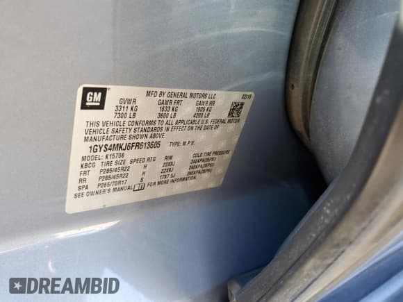 ✅ 2015 Cadillac Escalade Luxury • VIN: 1GYS4MKJ6FR613605 • Лот: 90889095. Опубликован ранее на Copart с пробегом 137 114 миль. Бесплатный доступ к архиву аукционных продаж из США и подробный отчёт об истории автомобиля на DreamBid. Изображение 13.