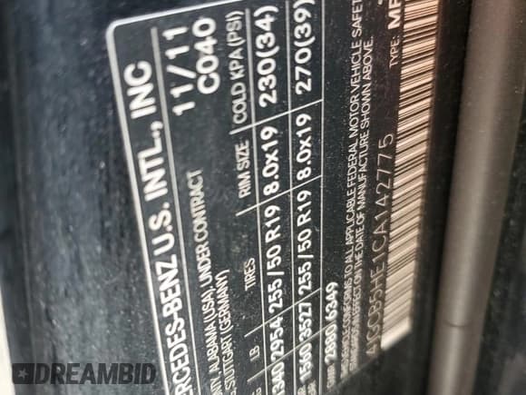 ✅ 2012 Mercedes-Benz R 350 • VIN: 4JGCB5HE1CA142775 • Lot: 66994145. Wystawiony na Copart z przebiegiem 171 243 mil. Bezpłatny archiwum sprzedaży aukcyjnych z USA i szczegółowy raport historii pojazdu na DreamBid. Zdjęcie 13.