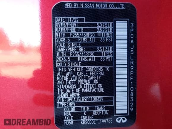 ✅ 2023 Infiniti QX55 Sensory • VIN: 3PCAJ5LR9PF108329 • Lot: 42130505. Wystawiony na Copart z przebiegiem 12 248 mil. Bezpłatny archiwum sprzedaży aukcyjnych z USA i szczegółowy raport historii pojazdu na DreamBid. Zdjęcie 13.