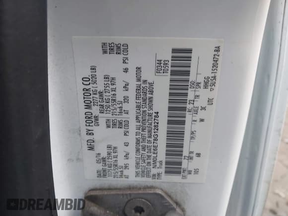 ✅ 2016 Ford Transit Connect XL • VIN: NM0LE6E78G1282784 • Лот: 42940127. Опубликован ранее на IAAI с пробегом 203 324 миль. Бесплатный доступ к архиву аукционных продаж из США и подробный отчёт об истории автомобиля на DreamBid. Изображение 9.