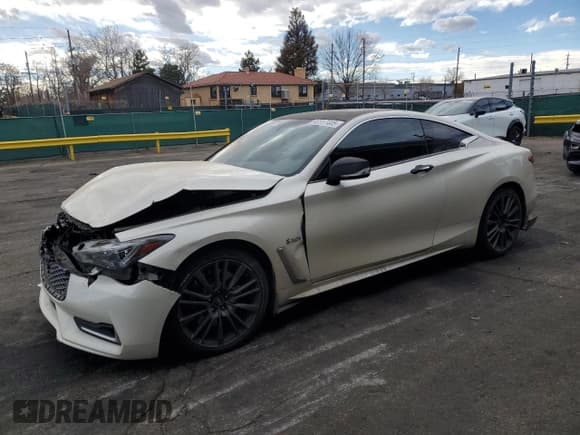 ✅ 2017 Infiniti Q60 Red Sport 400 • VIN: JN1FV7EL1HM700916 • Lot: 93317445. Listed on Copart with 112,417 mi. Free auction sales archive from the USA and detailed vehicle history report at DreamBid. Image 1.