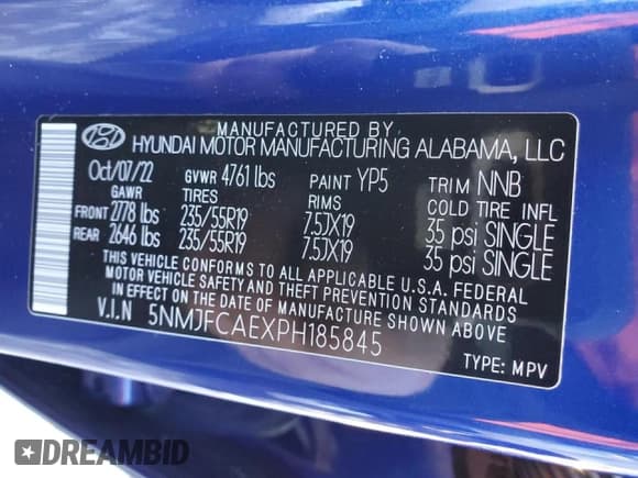 ✅ 2023 Hyundai Tucson SEL • VIN: 5NMJFCAEXPH185845 • Lot: 37642233. Wystawiony na Copart z przebiegiem 2 953 mil. Bezpłatny archiwum sprzedaży aukcyjnych z USA i szczegółowy raport historii pojazdu na DreamBid. Zdjęcie 13.