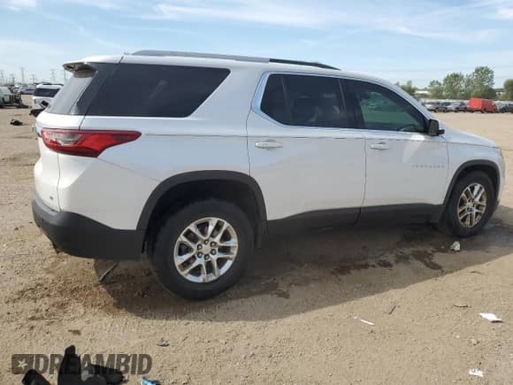 2018 Chevrolet Traverse LT Cloth z VIN 1GNERGKW2JJ234942, wystawiony jako Copart lot #71466575 z przebiegiem 95 646 mil mil oraz Szkoda całkowita • Salvage title. Historia ofert i sprzedaży dostępna na DreamBid. Obrazek 3.