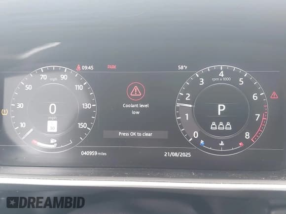 ✅ 2020 Land Rover Range Rover Sport HSE • VIN: SALWR2SU0LA731904 • Lot: 42992229. Listed on IAAI with 40,959 mi. Free auction sales archive from the USA and detailed vehicle history report at DreamBid. Image 7.