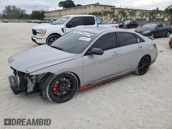 ✅ 2025 Hyundai Elantra • VIN: KMHLW4DK1SU023096 • Lot: 88844975. Listed on Copart with 6,682 mi. Free auction sales archive from the USA and detailed vehicle history report at DreamBid. Image 1.