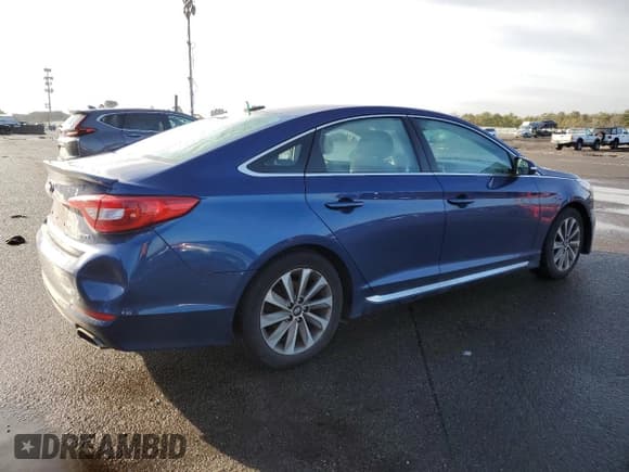 ✅ 2016 Hyundai Sonata Sport • VIN: 5NPE34AF4GH417738 • Lot: 73539702. Listed on Copart with 141,411 mi. Free auction sales archive from the USA and detailed vehicle history report at DreamBid. Image 3.