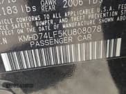 ✅ 2019 Hyundai Elantra SE • VIN: KMHD74LF5KU808078 • Lot: 43546775. Listed on IAAI with 59,039 mi. Free auction sales archive from the USA and detailed vehicle history report at DreamBid. Image 9.