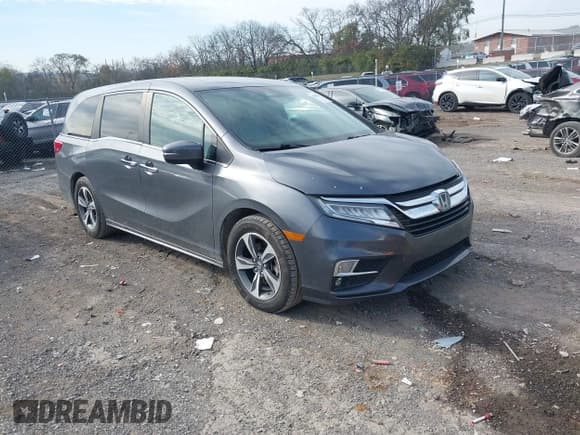 ✅ 2019 Honda Odyssey Touring • VIN: 5FNRL6H87KB119938 • Лот: 43696562. Опубликован ранее на IAAI с пробегом 78 817 миль. Бесплатный доступ к архиву аукционных продаж из США и подробный отчёт об истории автомобиля на DreamBid. Изображение 1.