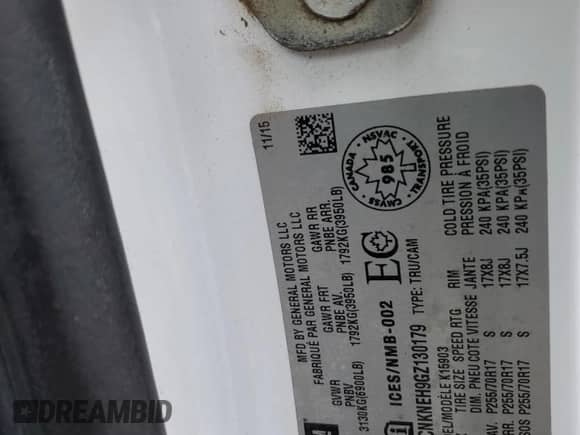 2016 Chevrolet Silverado 1500 Work Truck z VIN 1GCNKNEH9GZ130179, wystawiony jako Copart lot #63465255 z przebiegiem 156 607 mil mil oraz Czysty tytuł • Clean title. Historia ofert i sprzedaży dostępna na DreamBid. Obrazek 12.